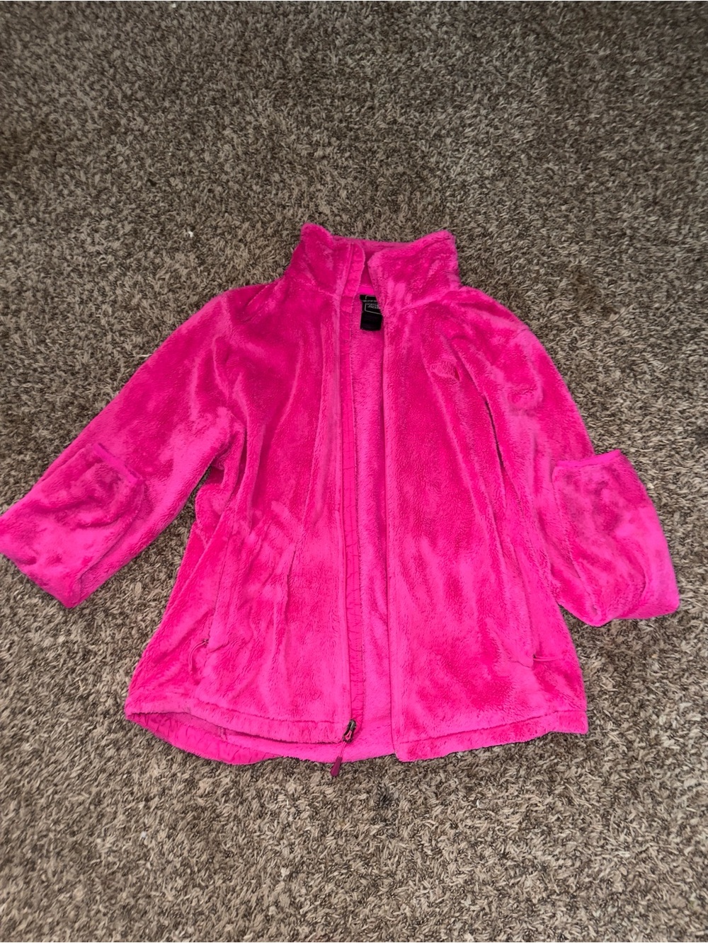 The North Face Plush Zip Jacket - Bright Pink